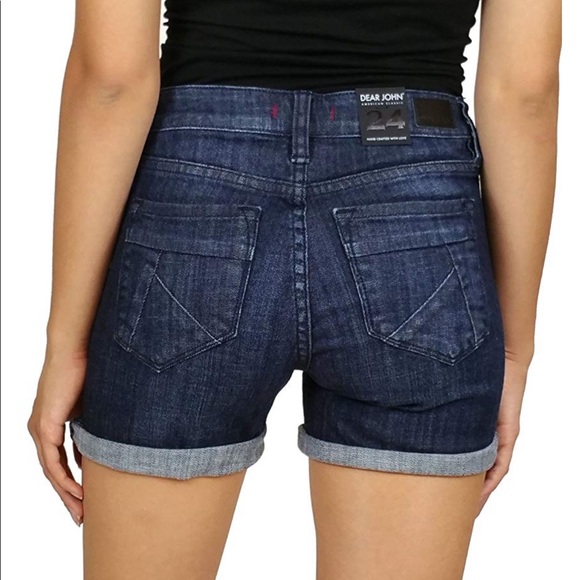 Dear John Ava Roll Up Denim Shorts - Picture 7 of 7